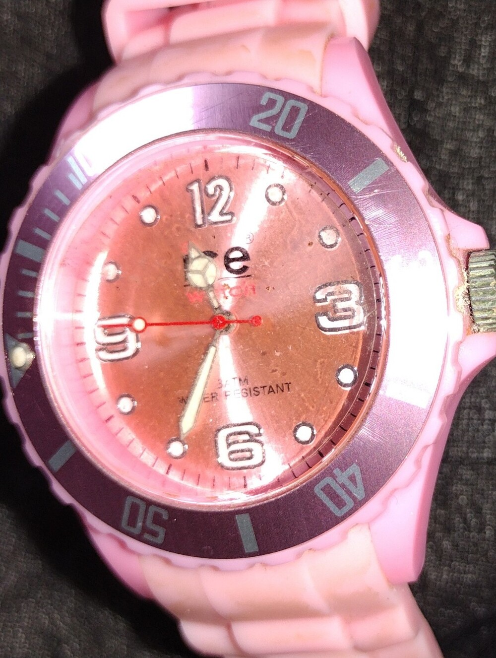 Ice Pink and Rose Gold Sport Watch